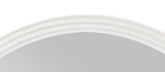 Carena Wooden Frame Round Mirror in White